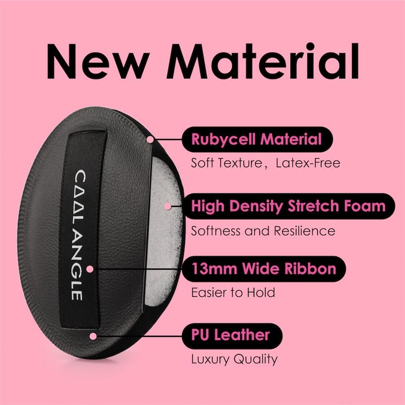 COOL-ANGLE 4Pack Makeup Sponge Latex-Free Soft Blender Sponge Perfect for Foundation Concealer Cream Powder, Beauty Sponge Set for Long-lasting and Natural Makeup, 2X-Large and 2 Medium Black - Image 4